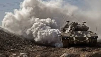 قصف إسرائيلي بقذائف الدبابات لمحيط بلدة جملة بدرعا جنوب سوريا