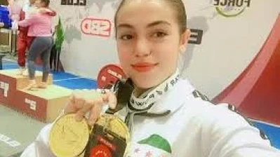 أربع ميداليات للاعبة السورية ميرغانة حجي ببطولة العالم للقوة البدنية ‏