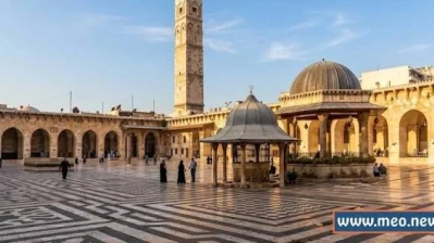افتتاح الجامع الأموي في حلب عقب استكمال أعمال التأهيل والترميم