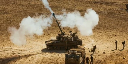 الاحتلال الإسرائيلي يستهدف بالقذائف أطراف بلدة عابدين بريف ‏درعا