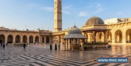 افتتاح الجامع الأموي في حلب عقب استكمال أعمال التأهيل والترميم