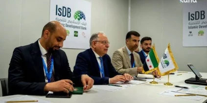 برنية يبحث مع مجموعة البنك الإسلامي استئناف تمويل مشاريع البنية التحتية في سوريا ‏