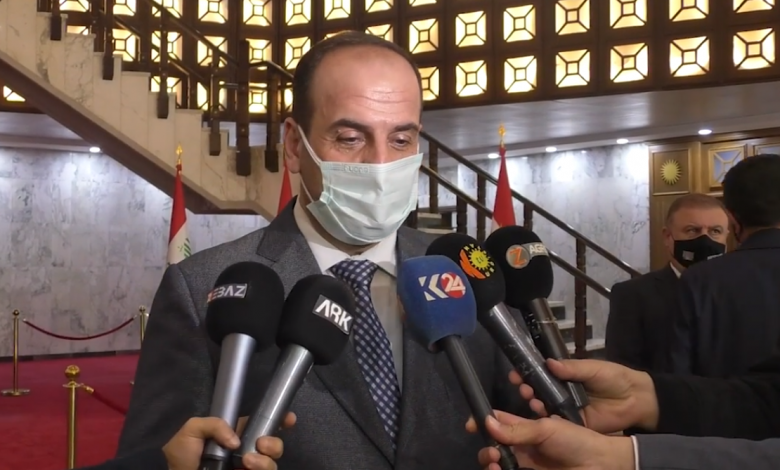 نصر الحريري داخل برلمان إقليم كردستان العراق (إنترنت)