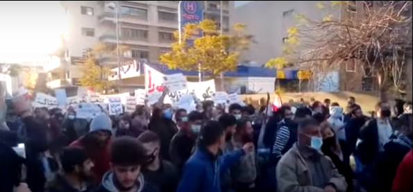 مظاهرة بيروت يوم الجمعة 13/آذار