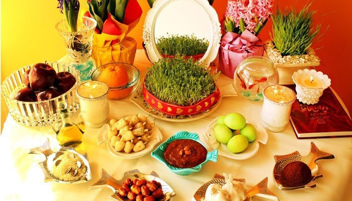 مائدة احتفالات النوروز فيها سبعة اشياء تبدأبحرف السين