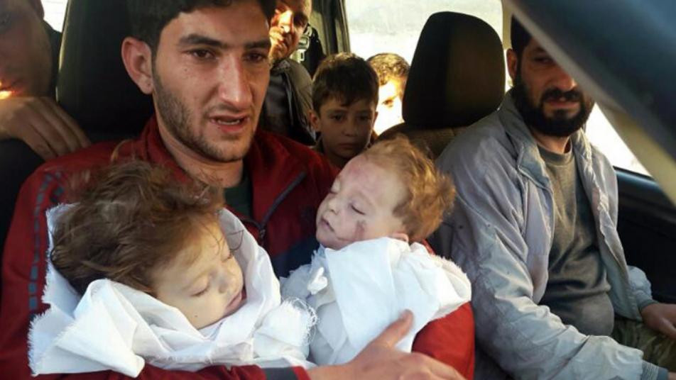 ضحايا مجزرة الكيماوي في خان شيخون (إنترنت)