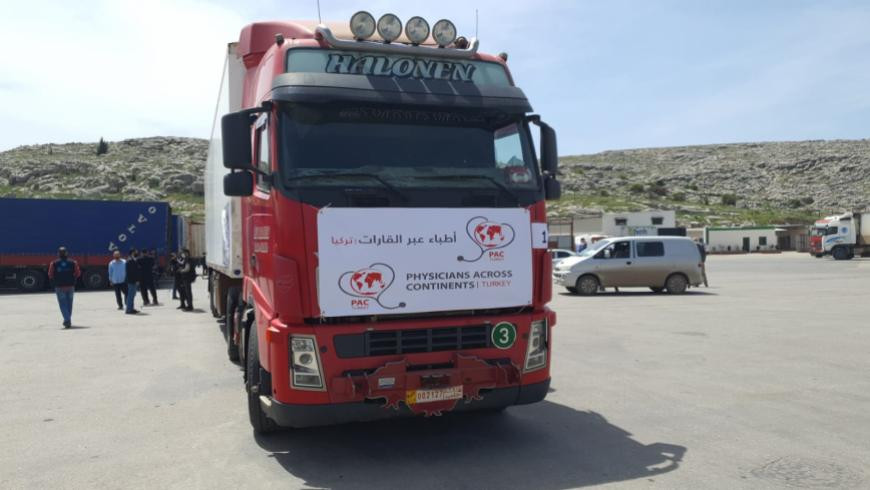 شاحنة تنقل لقاح فيروس كورونا (إنترنت)