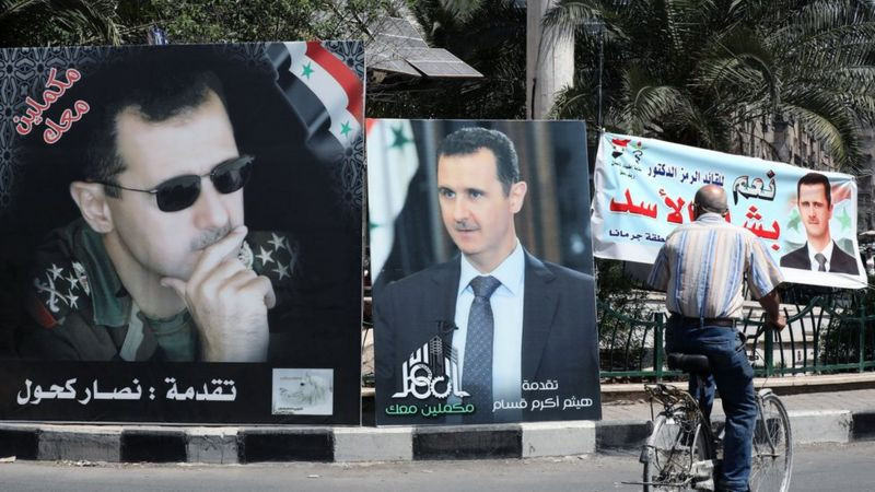 صور الاسد تملأ البلد