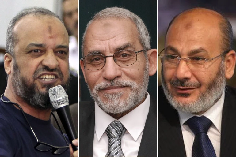 أحكام بالمؤبد محمد بديع وتسعة من قيادات الإخوان
