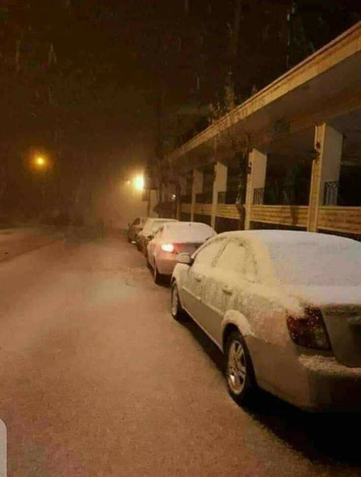الثلوج تهطل في بلودان الان - همام عيسى