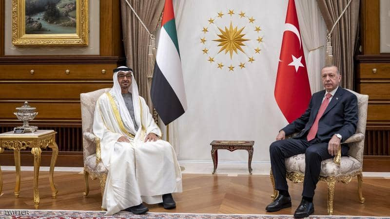 أردوغان يستقبل محمد بن زايد