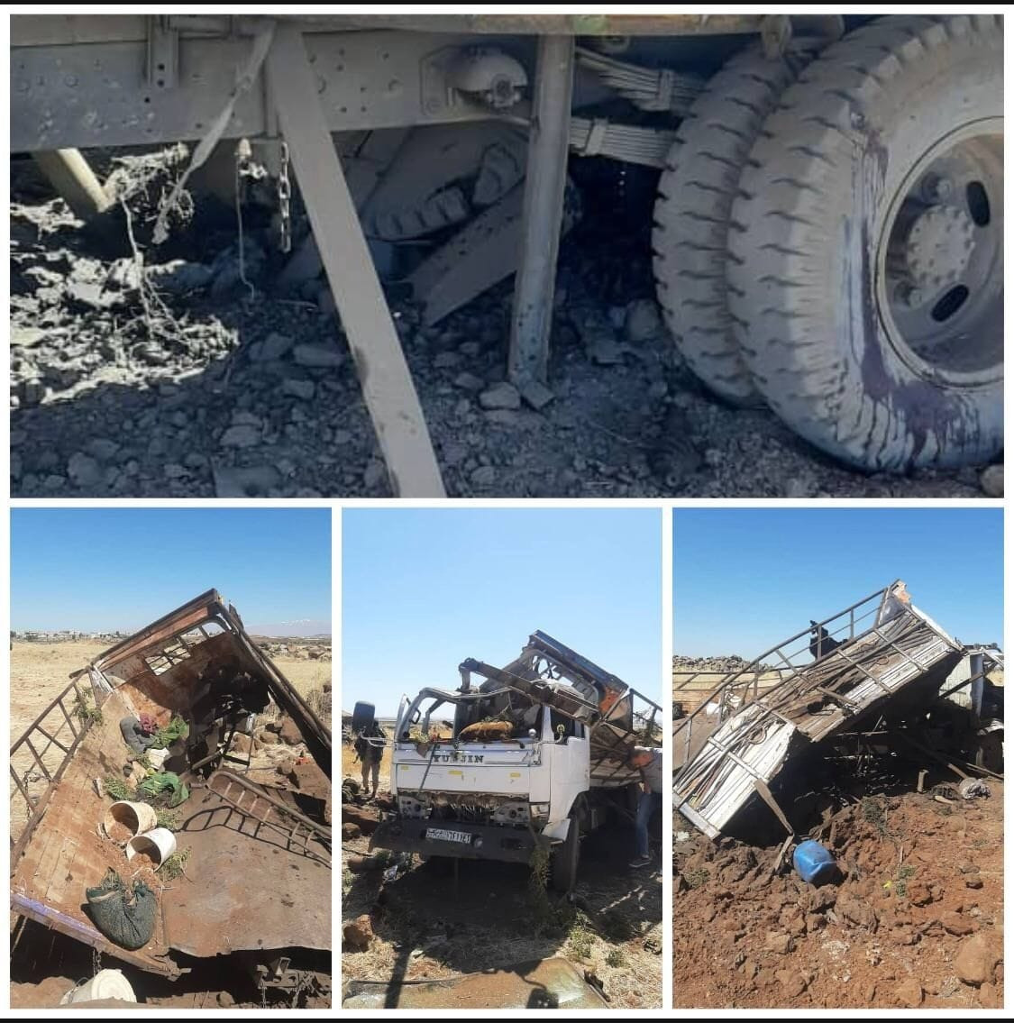 صورة للسيارة التي انفجرت(فيس بوك)