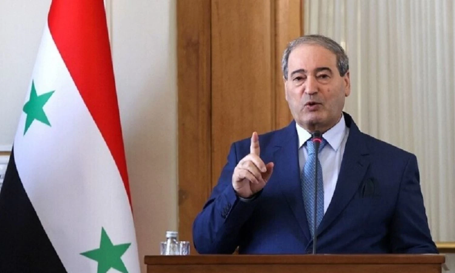 فيصل المقداد وزير الخارجية في حكومة الأسد(انترنت)