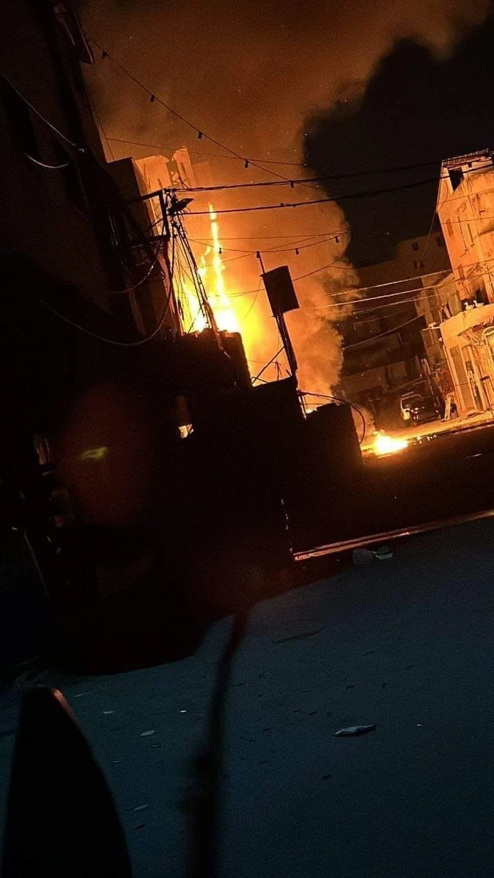 صورة من اقتحام  الاحتلال الاسرائيلي مخيم جنين يوم الثلاثاء