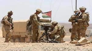 قوات اردنية على الحدود السورية