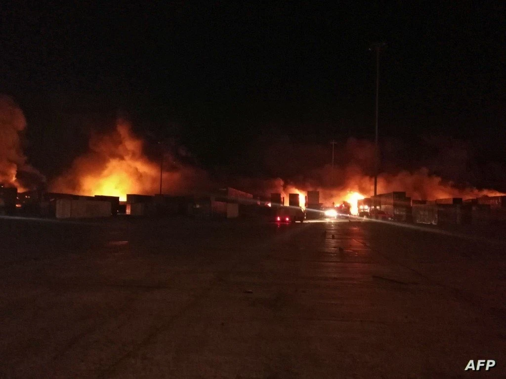 قصف على مواقع ايرانية