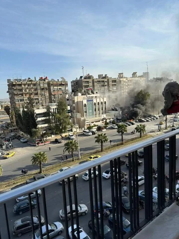 دمشق مبنى السفارة الايرانية المستهدف