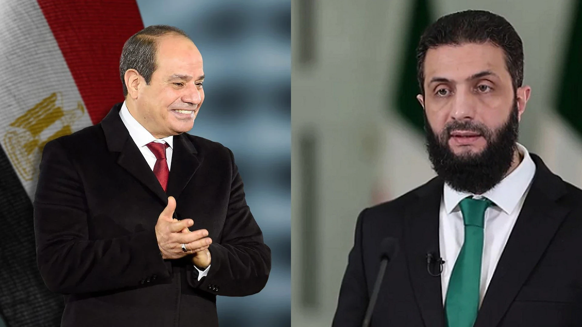 الرئيس السوري أحمد الشرع والمصري عبد الفتاح السيسي