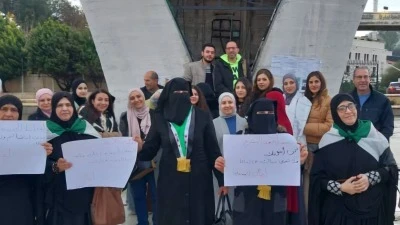 أهالي المعتقلين السوريين في لبنان يطالبون بالافراج عن ابنائهم