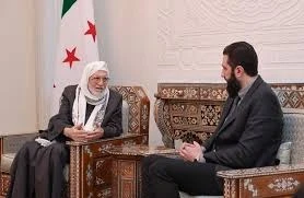 المفتي أسامة الرفاعي مع الرئيس أحمد الشرع