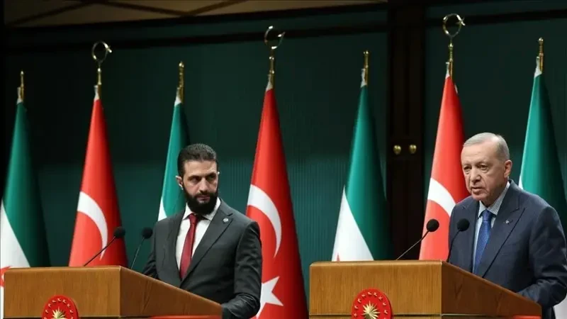 الرئيسان التركي رجب طيب أردوغان والسوري أحمد الشرع