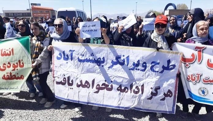 احتجاجات بمدينة شهركرد بإيران