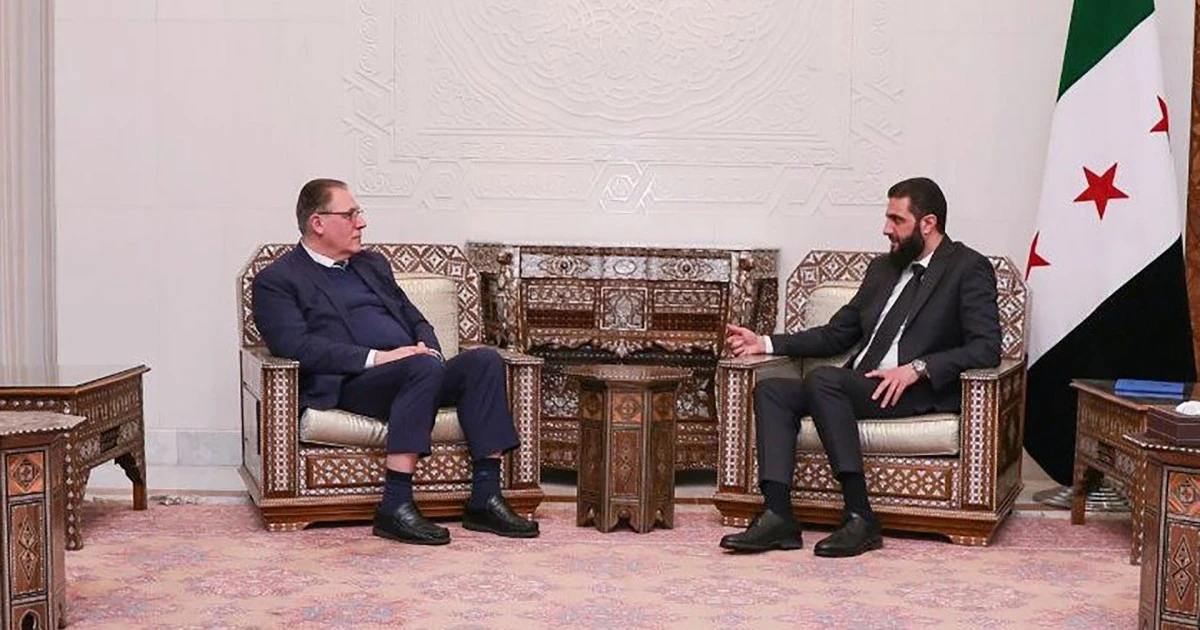 الرئيس السوري أحمد الشرع، ومساعد الامين العام للأمم المتحدة عبد الله الدردري