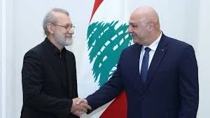 الرئيس اللبناني جوزيف عون و أمين المجلس الأعلى للأمن القومي علي لار يجاني
