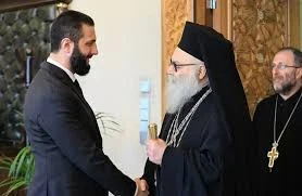 الرئيس السوري أحمد الشرع يستقبل البطريرك يوحنا العاشر يازجي