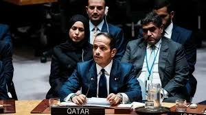 رئيس وزراء ووزير الخارجية محمد بن عبد الرحمن في مجلس الأمن