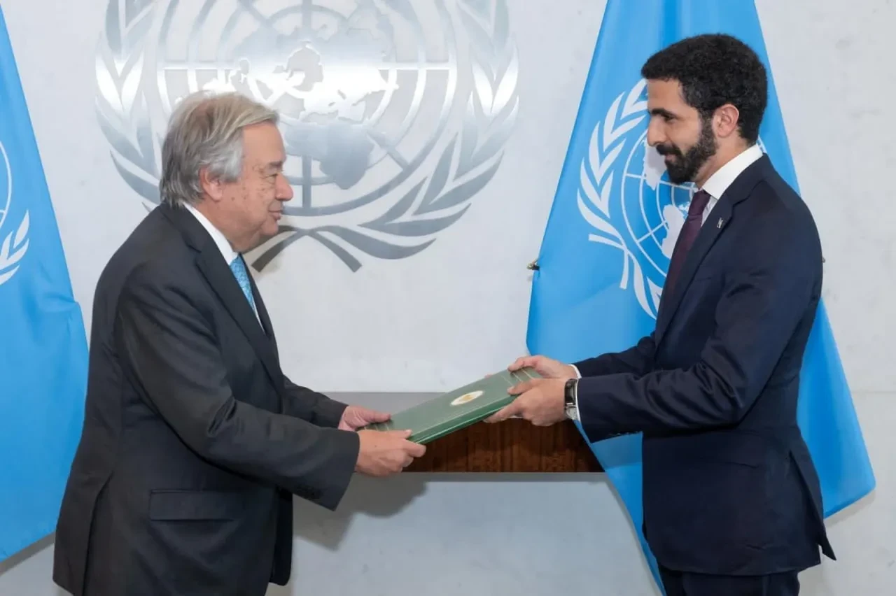 السفير إبراهيم علبي يُقدم أوراق اعتماده كمندوب دائم للجمهورية العربية السورية لدى الأمم المتحدة