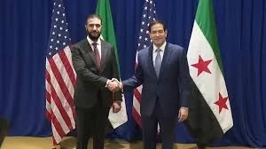 الرئيس أحمد الشرع ووزير خارجية أمريكا ماركو روبيو