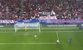 المباراة التي توقفت في الدوري الاسباني احتجاجا على حرب غزة