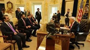 الرئيس أحمد الشرع في البيت الأبيض مع كبار المسؤولين الأمريكيين