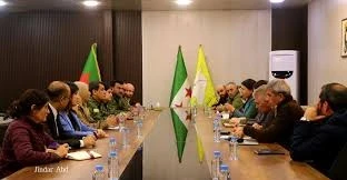 جلسة تفاوض سابقة بين سلطة دمشق وقوات سوريا الديمقراطية
