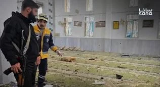 مسج علي بن أبي طالب بعد التفجير