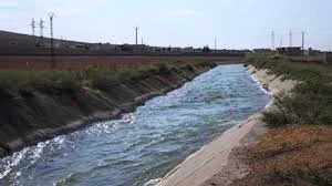 مياه يتم ضخها من نهر الفرات لتصل إلى حلب