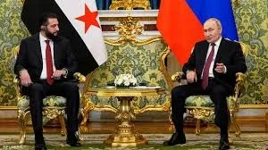 الرئيس السوري أحمد الشرع والرئيس الروسي فلاديمير بوتين