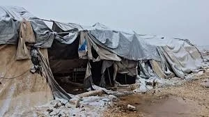 احد مخيمات النزوح في شمال سوريا