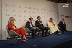 وزيرالخارجية السوري أسعد الشيباني في جلسة حوارية في مؤمر ميونيخ