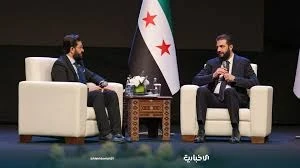 الرئيس السوري  أحمد  الشرع في حوار في مؤتمر وحدة  الخطاب الاسلامي