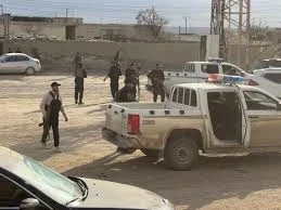 عناصر من قوات الامن في الرقة السورية