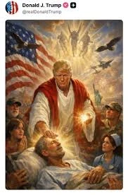 ترامب في هيئة المسيح