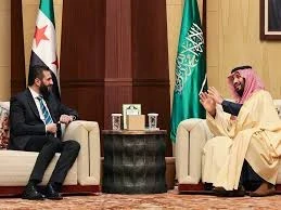 الرئيس السوري أحمد الشرع وولي العهد السعودي الأمير محمد بن سلمان
