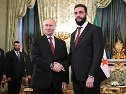 الرئيس السوري أحمد الشرع و الرئيس الروسي فلاديمير بوتين