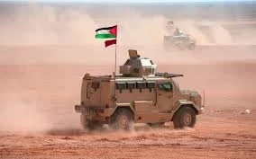 قوات اردنية على الحدود السورية