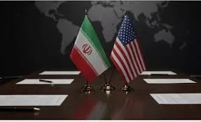 علم ايران وعلم الولايات المتحدة