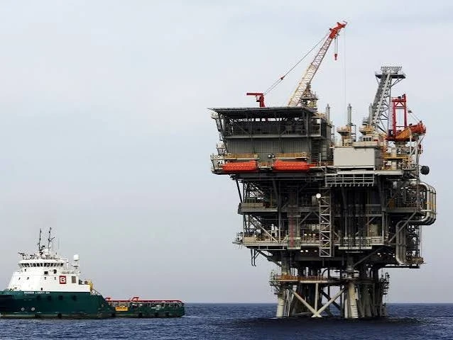 منصة استخراج غاز إسرائيلية قبالة غزة