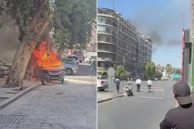 الانفجار في دمشق بقرب فندق فور سيزون