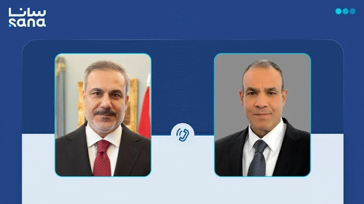 وزير الخارجية التركي هاكان فيدان ووزير مصر بدر عبد العاطي